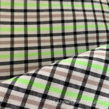 Polyester Viscose Checks High Stretch Stoff